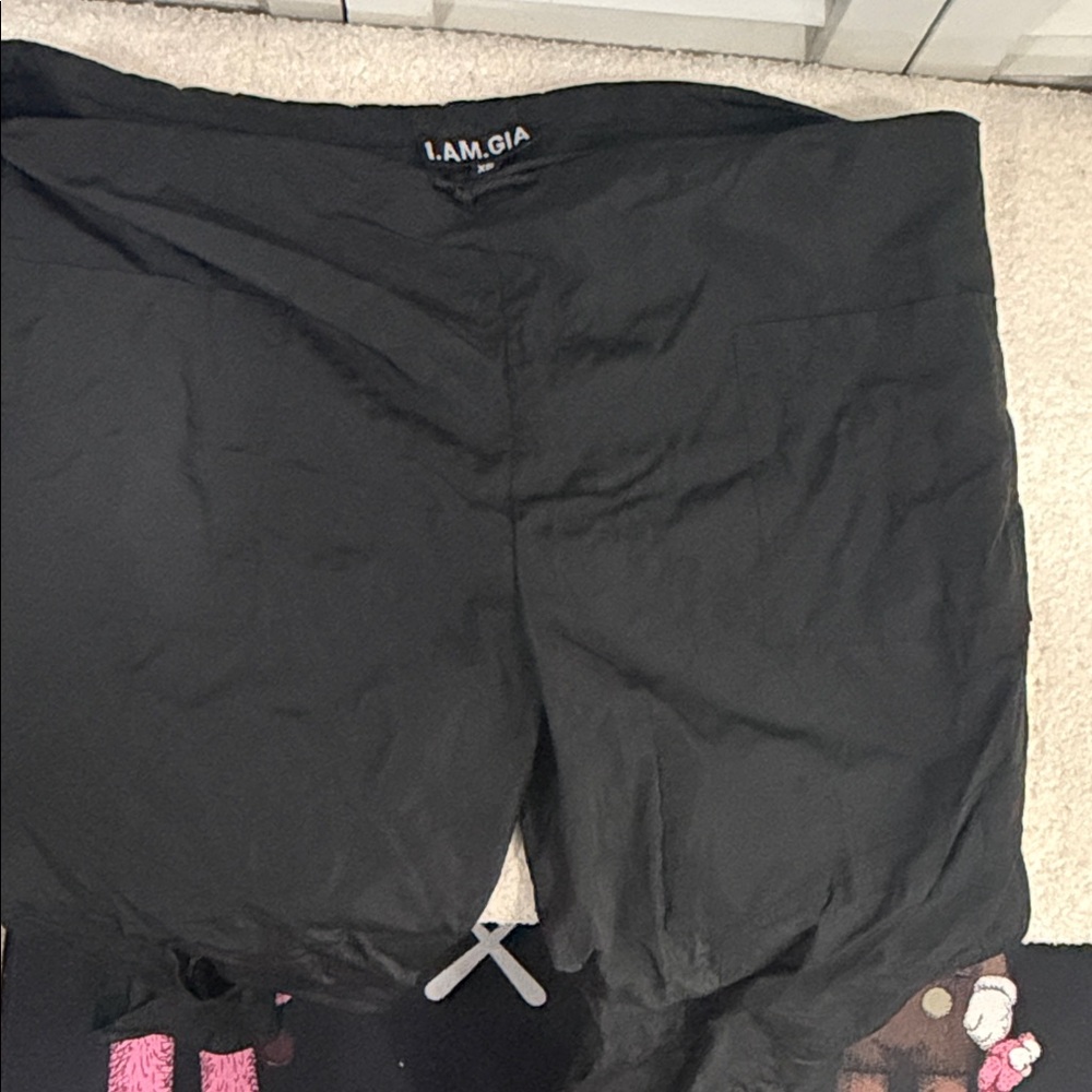 I.AM.GIA Sleek Black Joggers wide leg